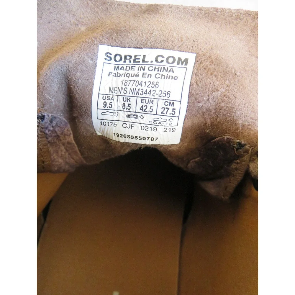 Sorel ACE Chukka Waterproof Brown Suede Boots Mens 9.5‎ NM3442-256